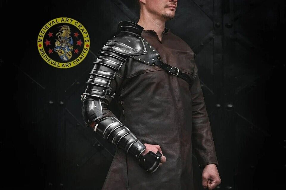 Medieval Knight full Arm Gurad Armor, Warrior Armor, larp Armor Costume, Cosplay