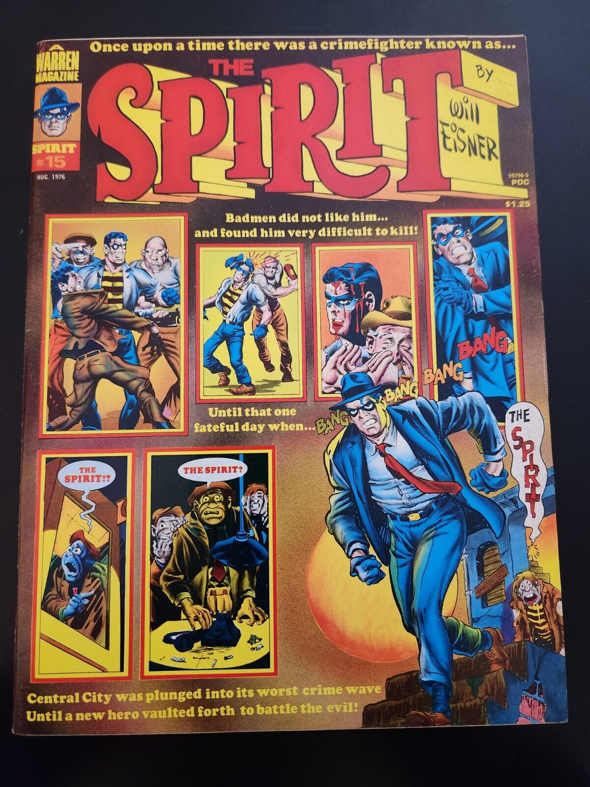 THE SPIRIT #15 AUG 1976 WARREN PUBLICATIONS WILL EISNER 
