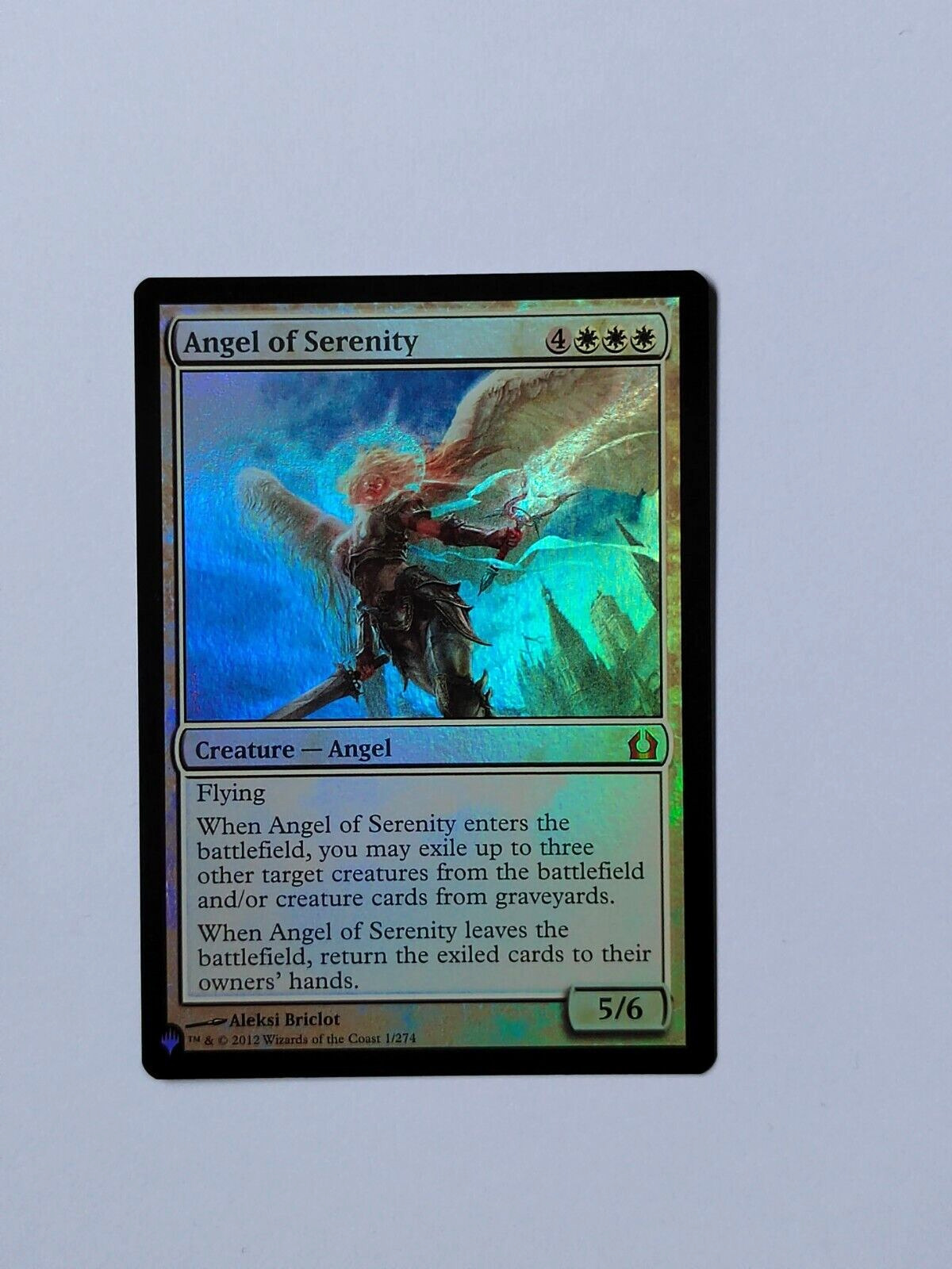 MtG Angels They\'re Just Like Us But Cooler And With Wings FOIL Angel of Serenity