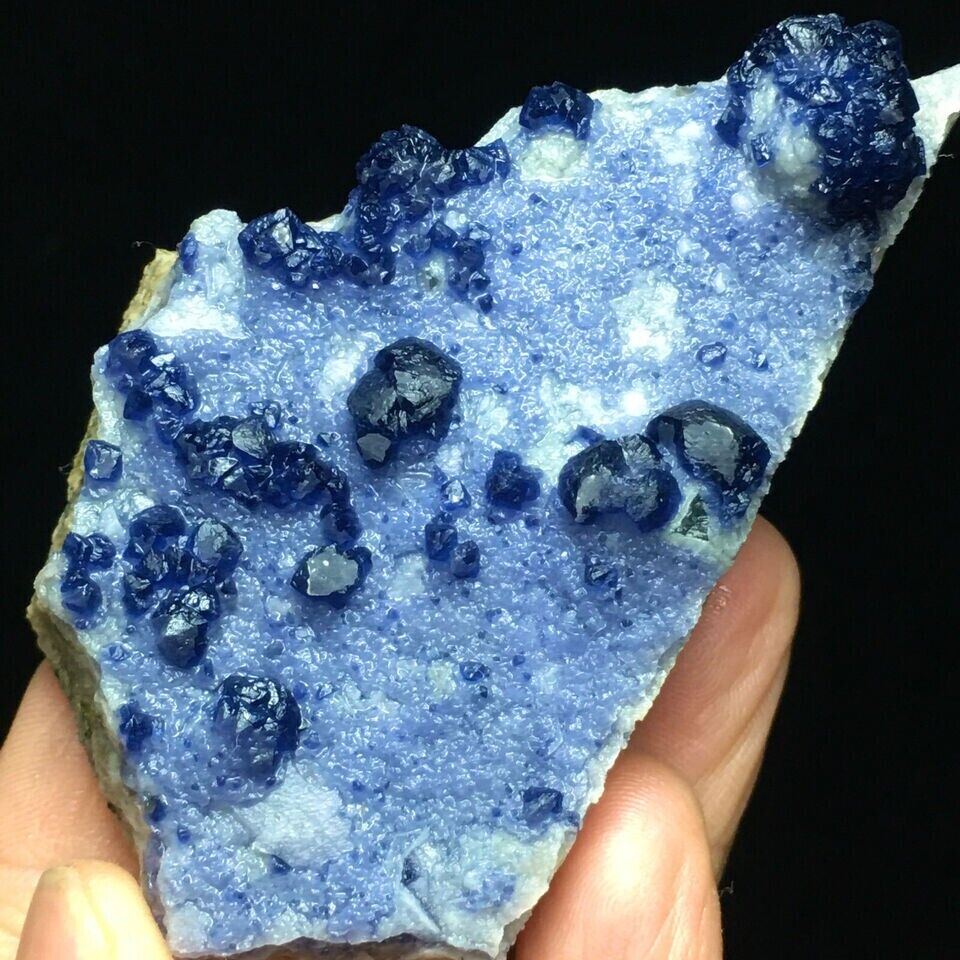 136g Rare Skeletal Crystal & Blue Fluorite Mineral Specimen/China