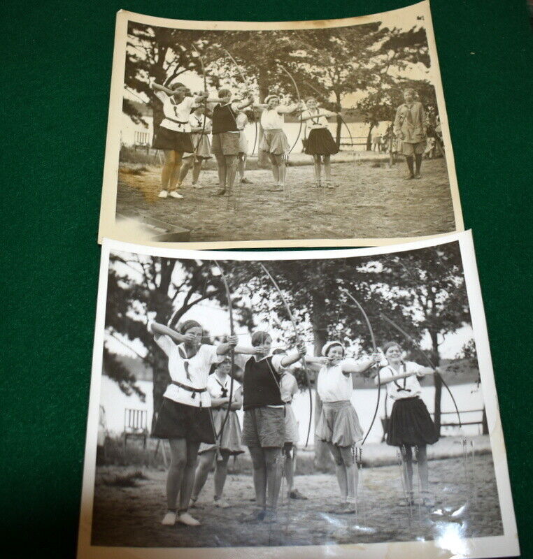 GIRL SCOUT c.1920\'s CAMP PHOTOGRAPH AND RECENT REPRINT - 8x10