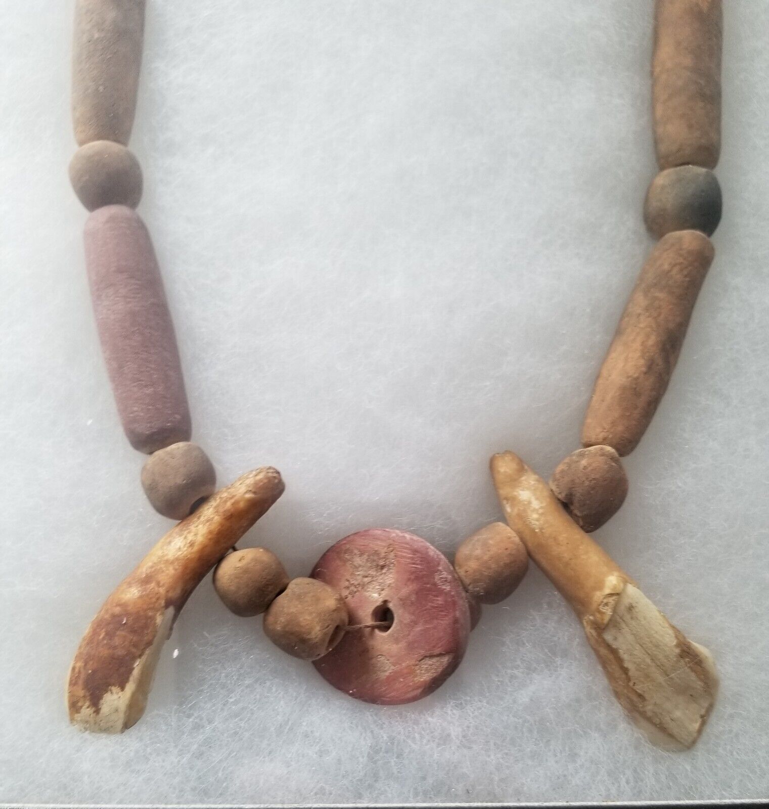 Antique Sioux Ceremonial Regalia Handmade Beads Buffalo Teeth 1900-1910