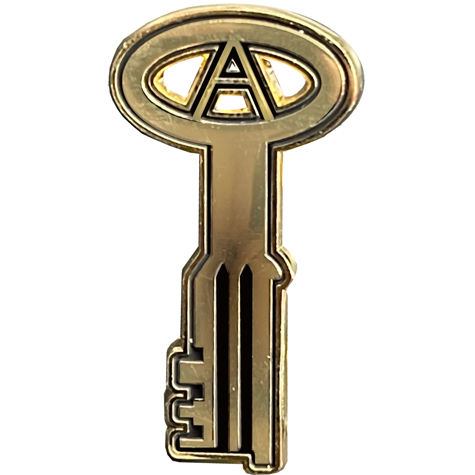 BL15-014 24KT Gold plated Correctional Officer Jail Prison Key pin CO Correction
