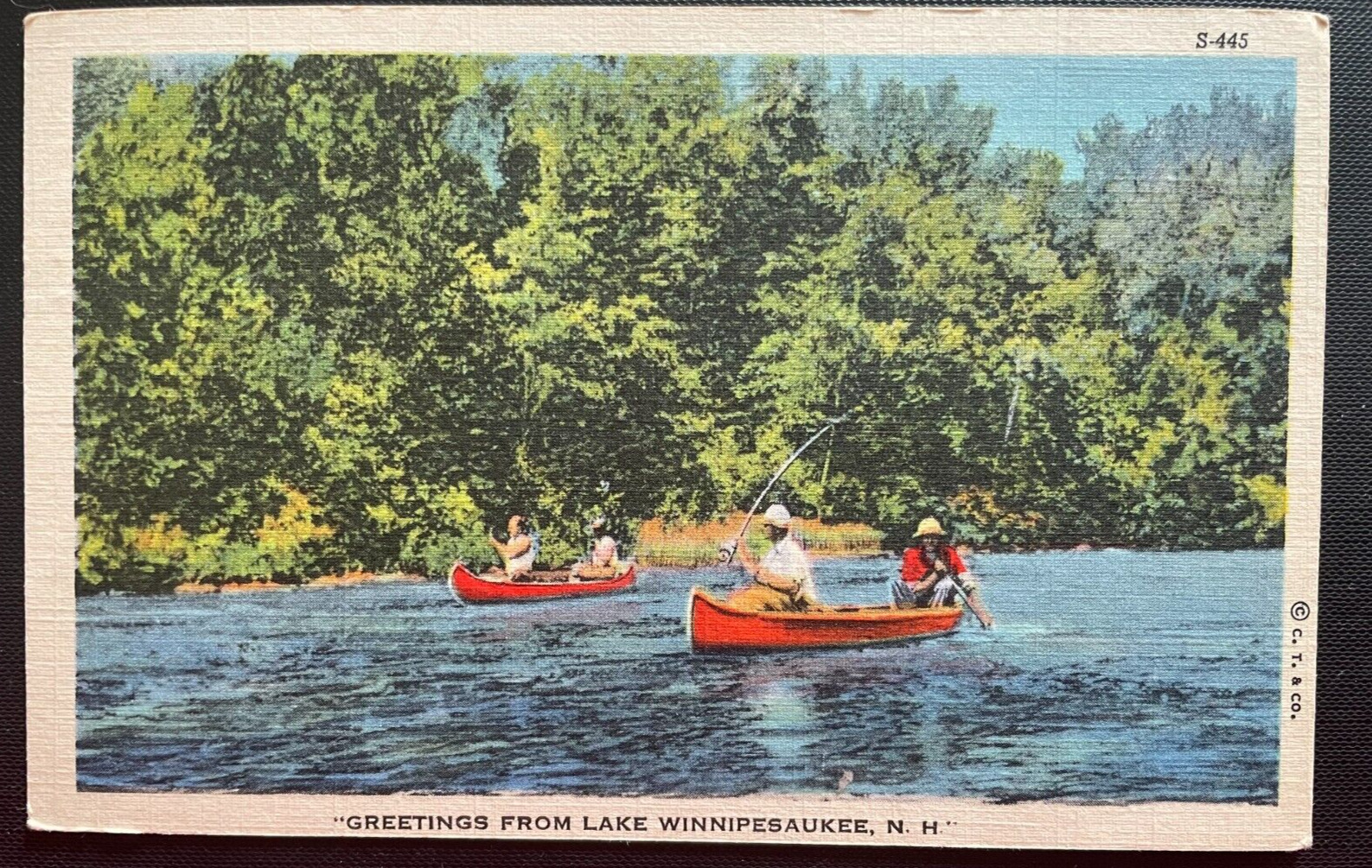 Vintage Postcard 1952 Greetings from Lake Winnipesaukee, NH