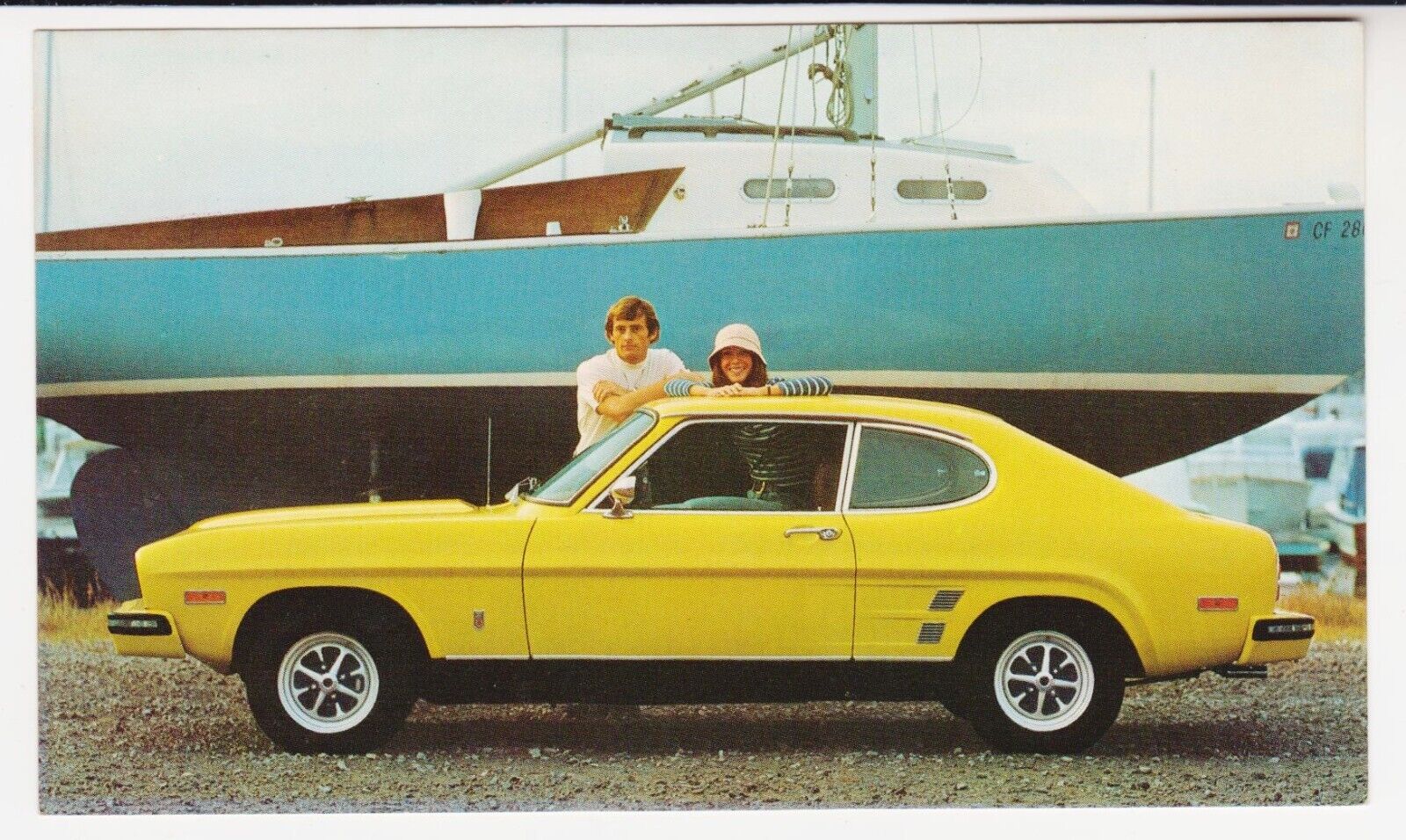 1974 FORD CAPRI 2800 V-6 – 2-DOOR SPORT COUPE - Postcard