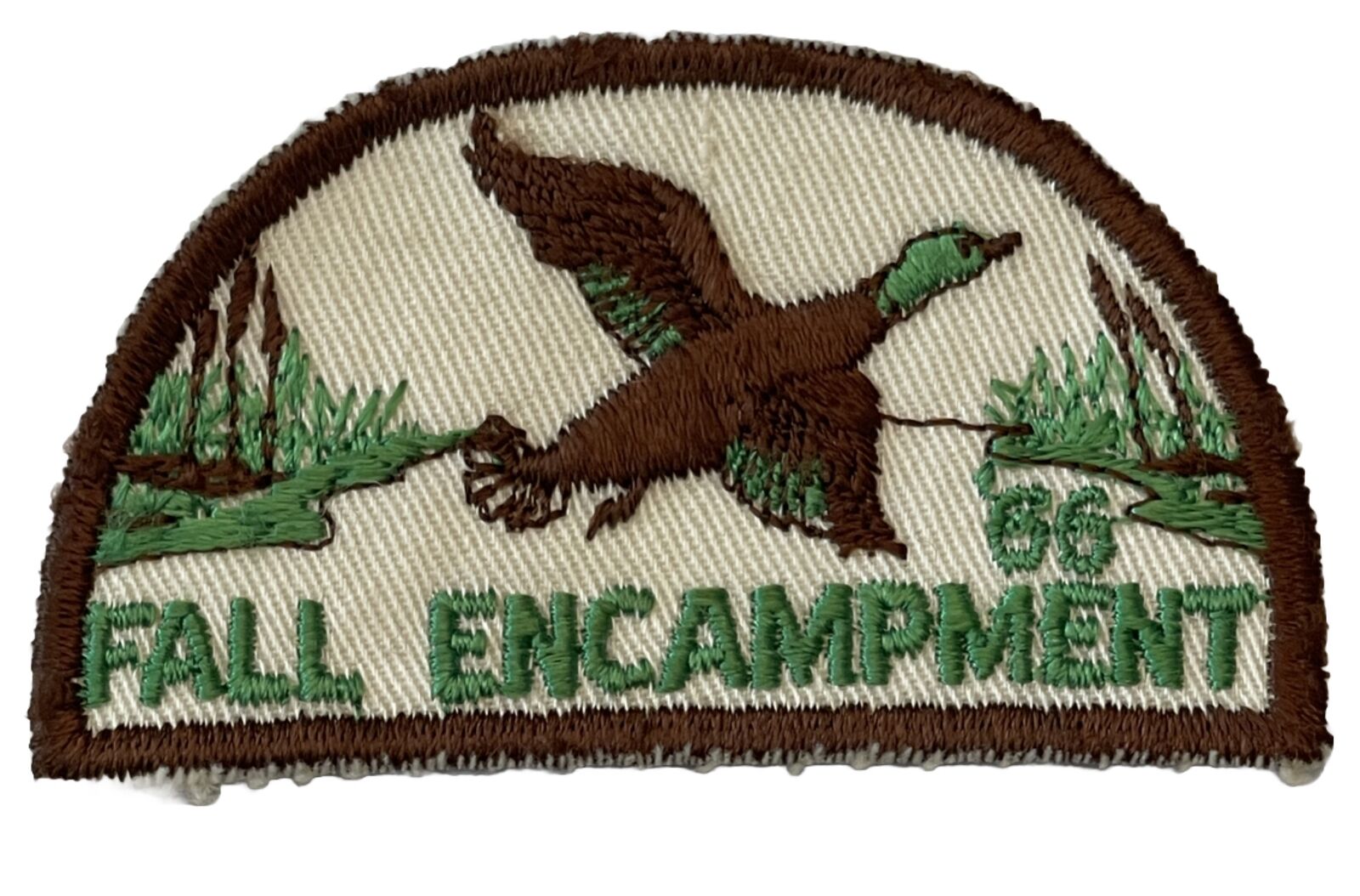 Fall Encampment Patch 1966 BSA Boy Scouts Of America Embroidered Vintage Badge