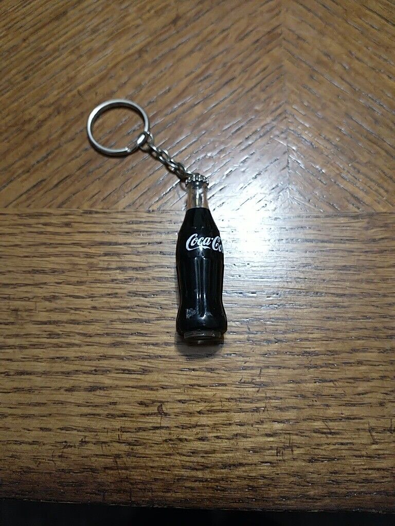 Vintage 1980s Mini Coca Cola Coke Bottle Keychain 