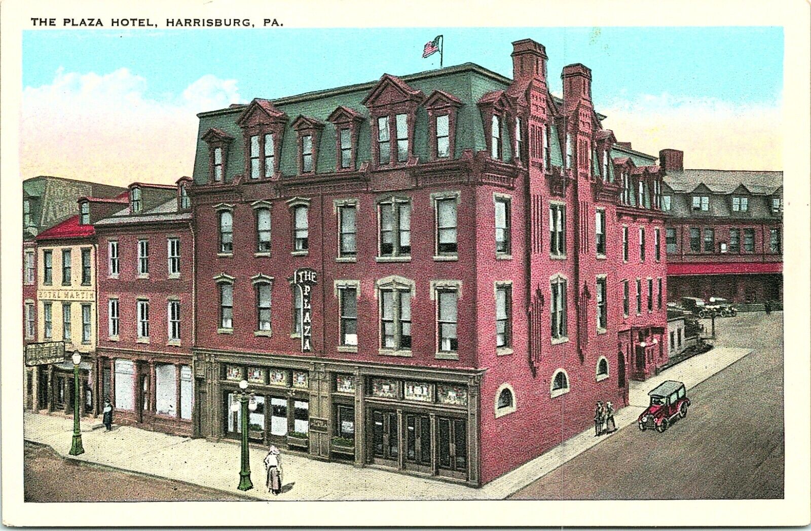 C.1940\'S POSTCARD - THE PLAZA HOTEL, HARRISBURG, PA