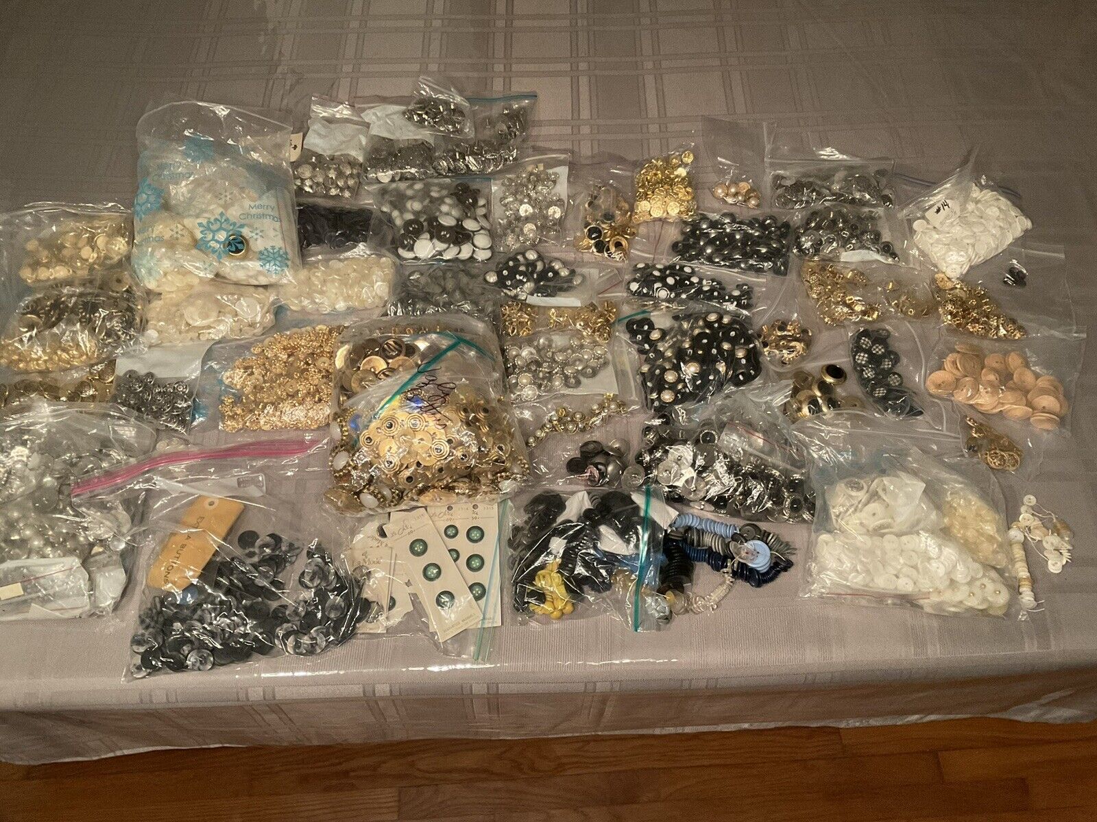 large lot of  buttons