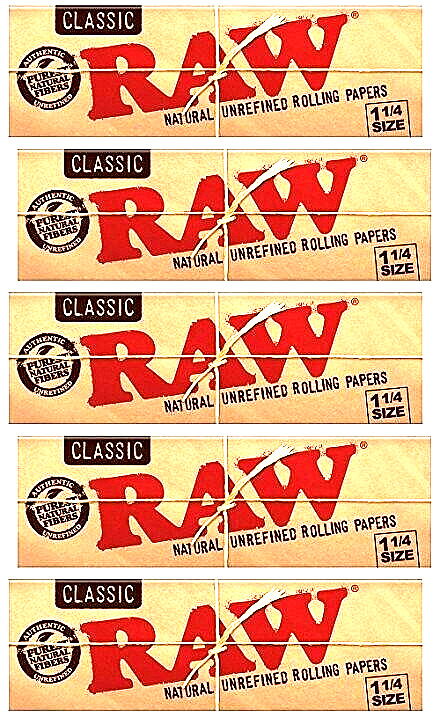 5x Raw 1 1/4 Rolling Papers Classic Unrefined 50 LVS/PK 5 Packs *USA SHIPPED*
