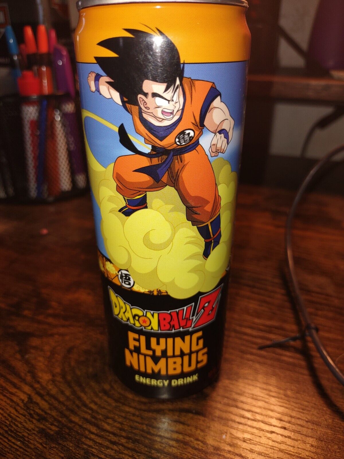 Dragon Ball Z Anime Flying Nimbus Energy Beverage 12 oz Illustrated Can SEALED
