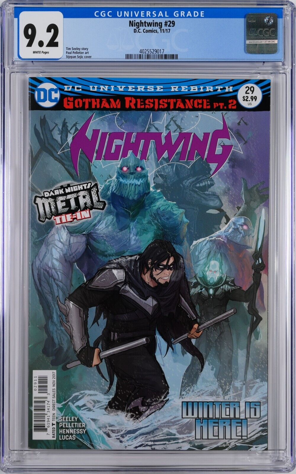 Nightwing #29 CGC 9.2 (Nov 2017, DC) Tim Seeley Story, Batman Who Laughs