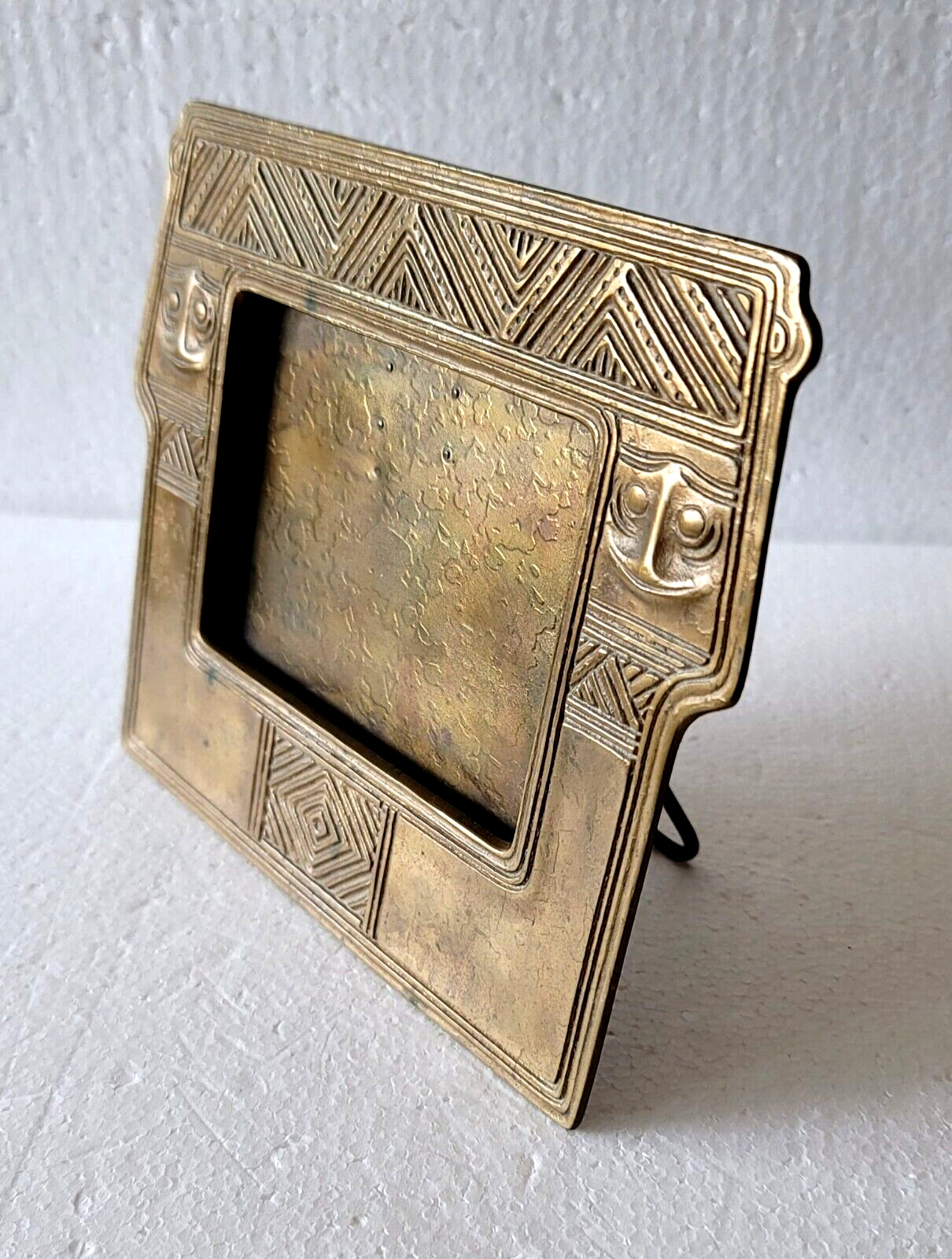 Antique Original Tiffany Studios Picture Photo Frame American Indian Pattern