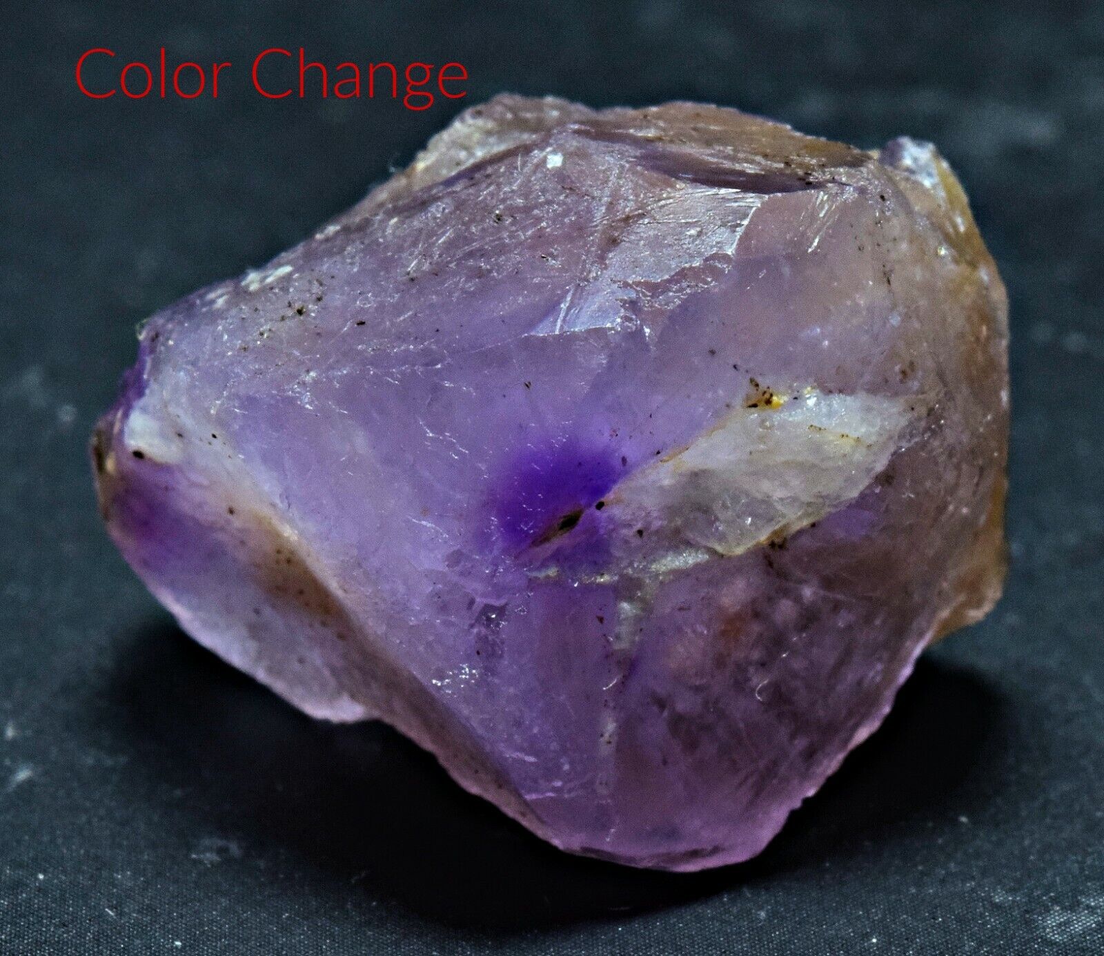 37 Carat Fluorescent Sharp Color Change Hackmanite Crystal From Afghanistan
