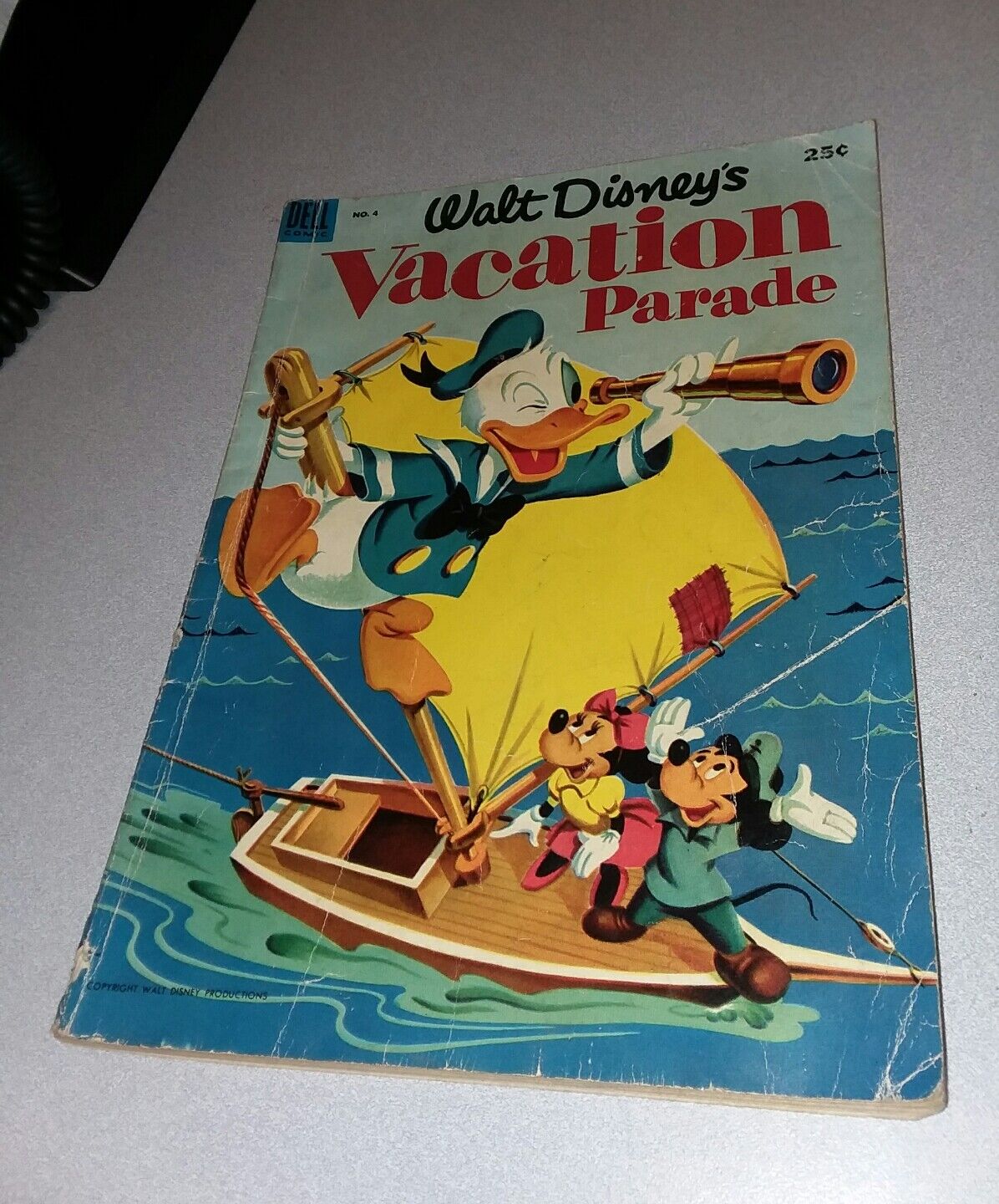 Dell Giant Vacation Parade #4 golden age 1953 uncle scrooge comics donald duck