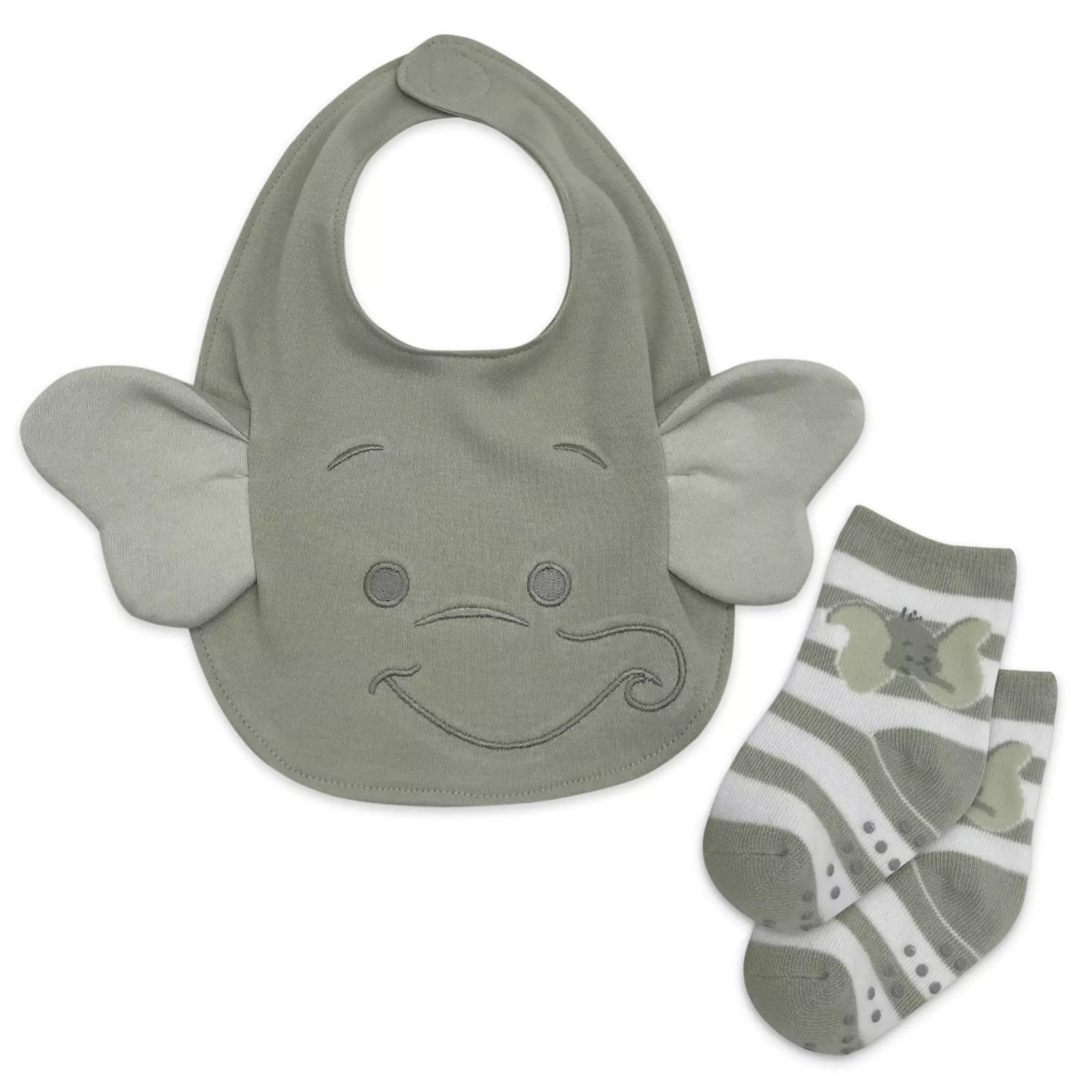 Disney Dumbo Bib And Sock Set for Baby - Size 6-12 moths - New