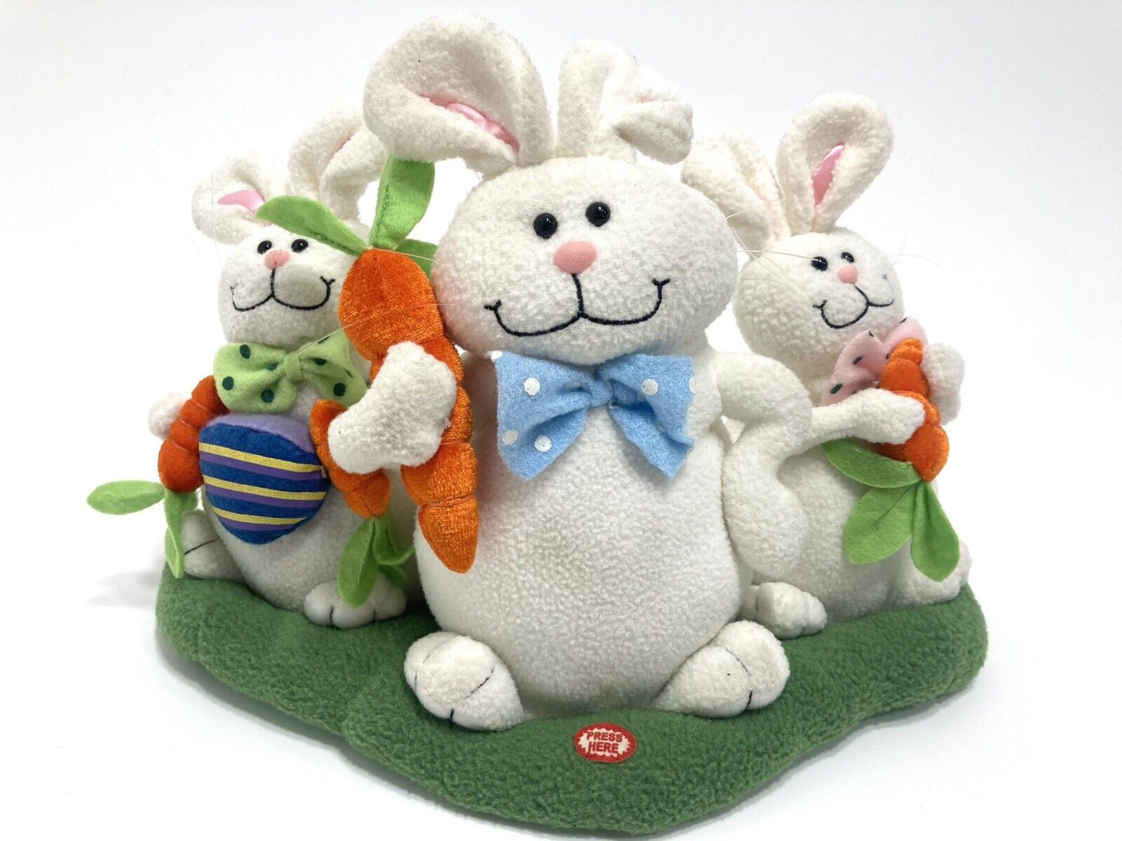 Animated Dancing Singing Rabbits Easter Parade 3 Bunnies Pan Asian Creations
