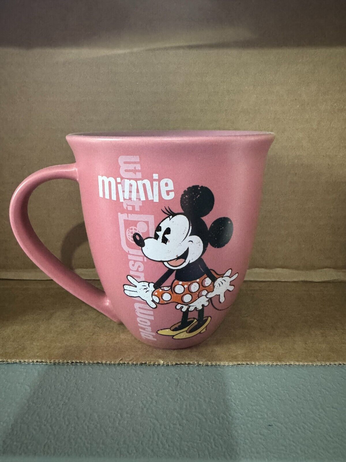 Cute Pink Minnie Mouse Coffee Tea Mug Vintage Walt Disney 12 oz Mug