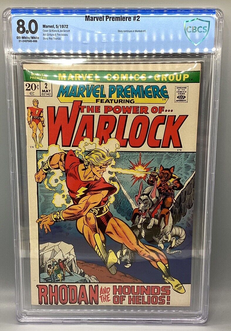 Marvel Premiere #2 - 1972 - CBCS 8.0 - Featuring Warlock