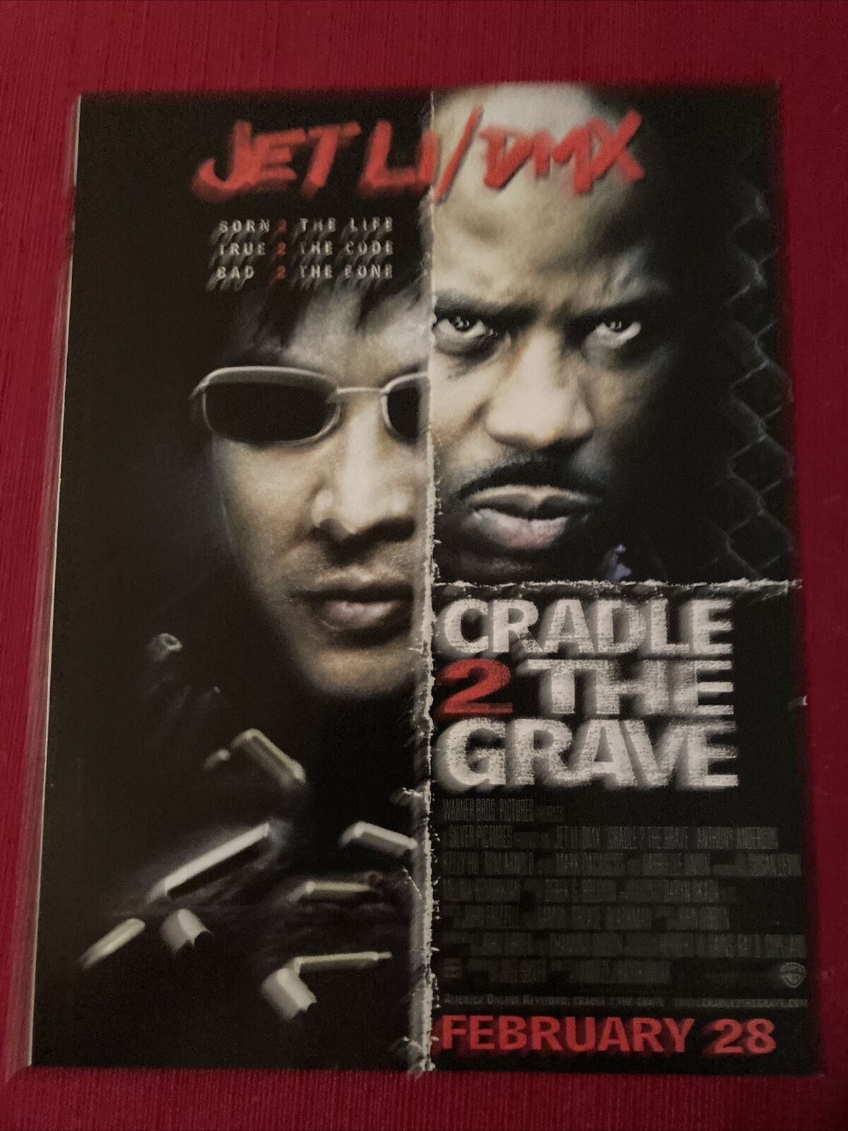 Jet Li & DMX In Cradle 2 The Grave Movie 2003 Print Ad Promo - Great to Frame