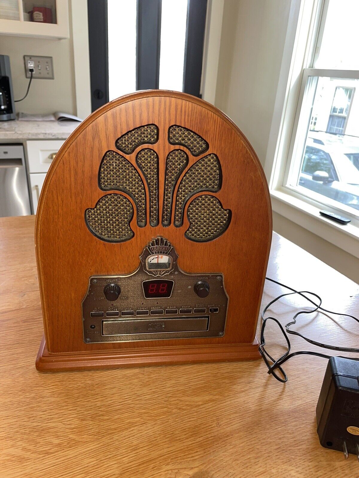 Crosley CR32CD Cathedral Retro Vintage TableTop Radio w/ CD Player