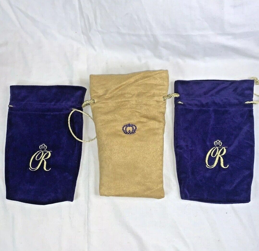 Crown Royal Bags Lot Of 3 Canadian Whiskey Special And Royal Reserve
