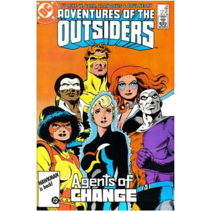 Adventures of the Outsiders #36 in Near Mint minus condition. DC comics [d