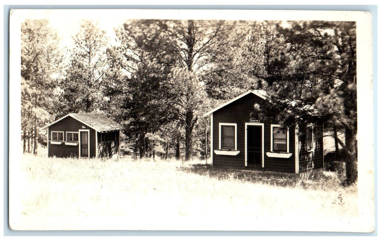 Hot Springs South Dakota SD RPPC Photo Postcard Evans Heights Tourist Camp c1910