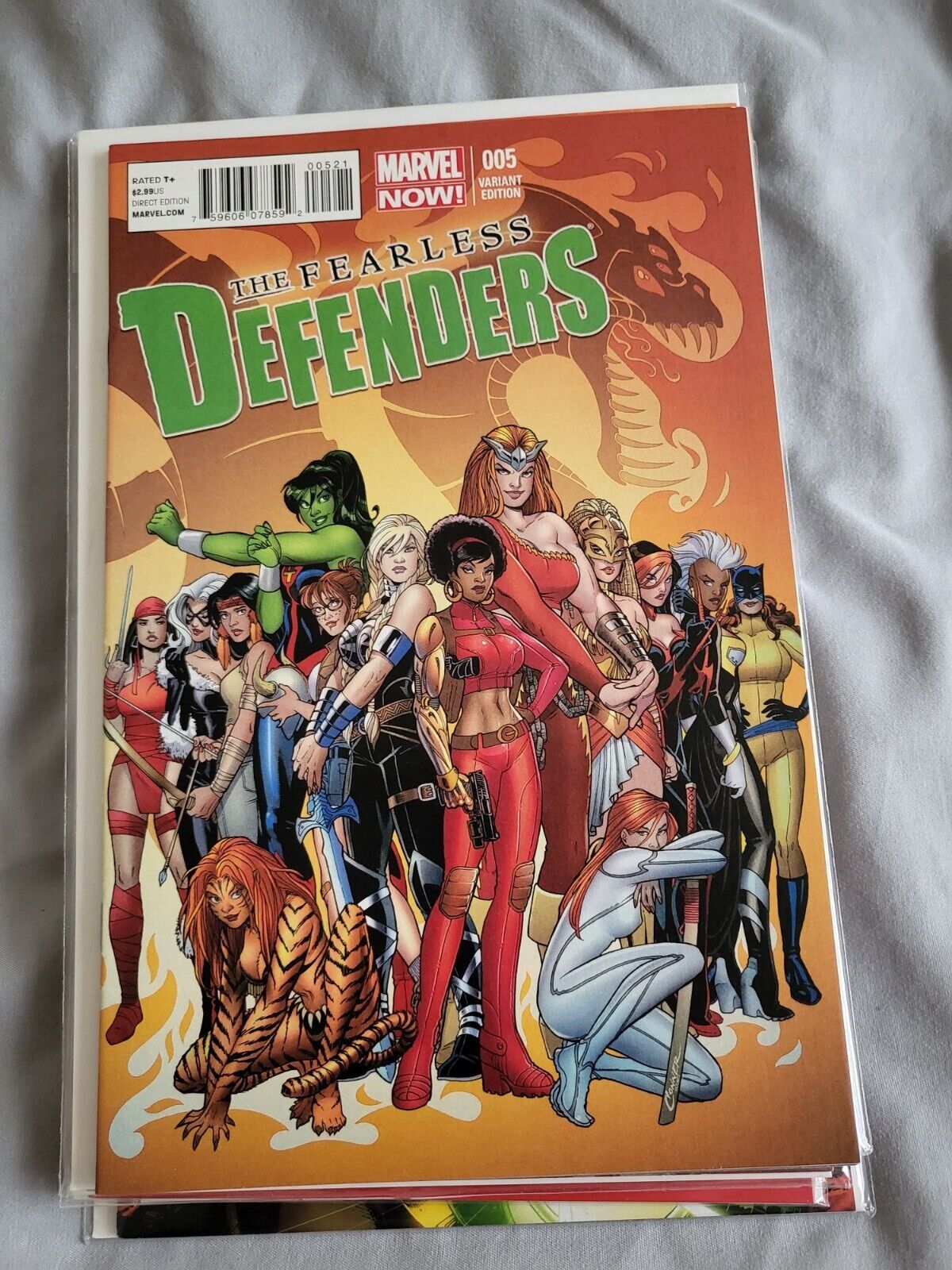 Fearless Defenders 5 1:50 Incentive Variant Rare HTF