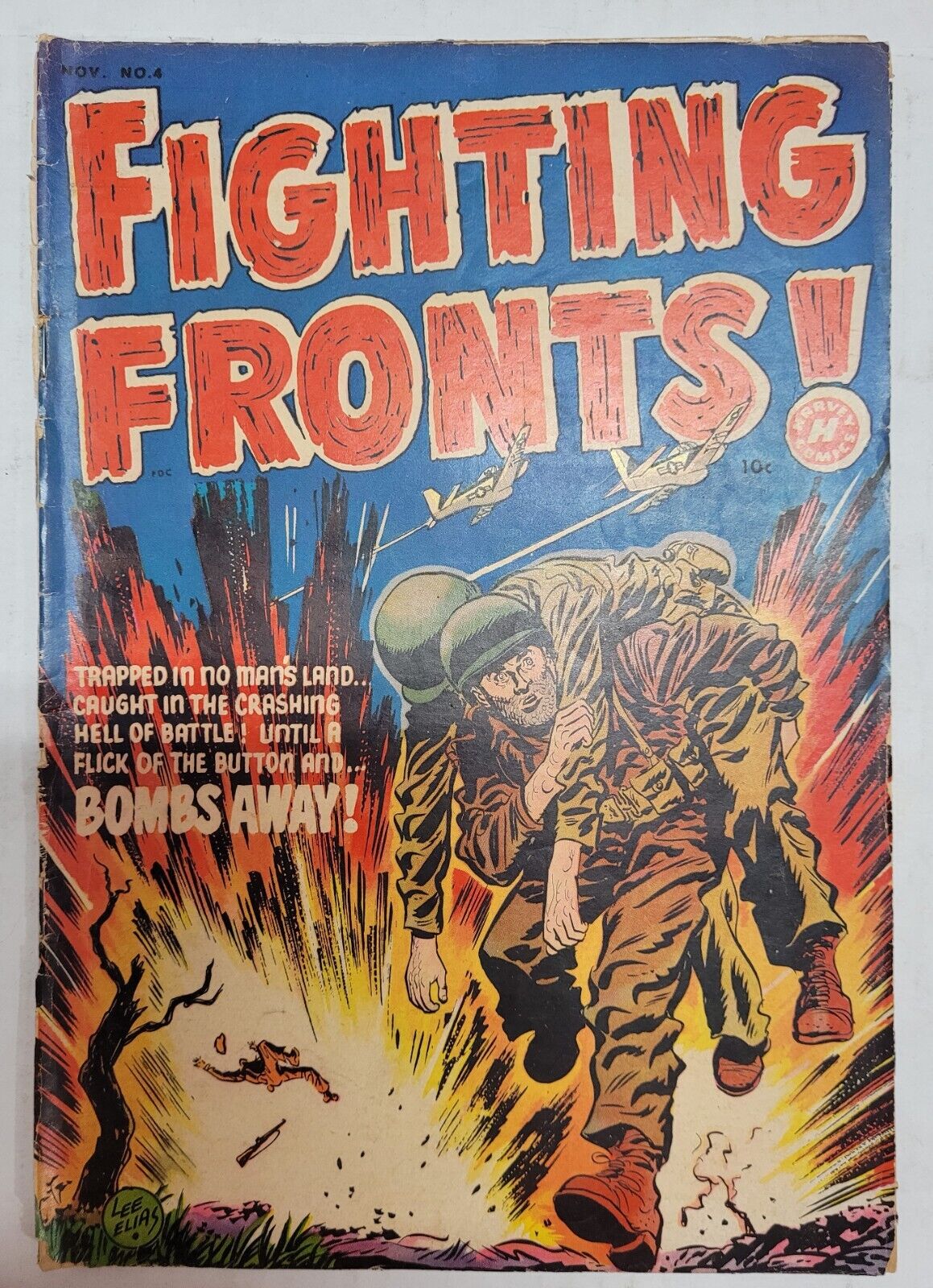 FIGHTING FRONTS Volume 1 Number 4 November 1952 Harvey Comics - Atomic