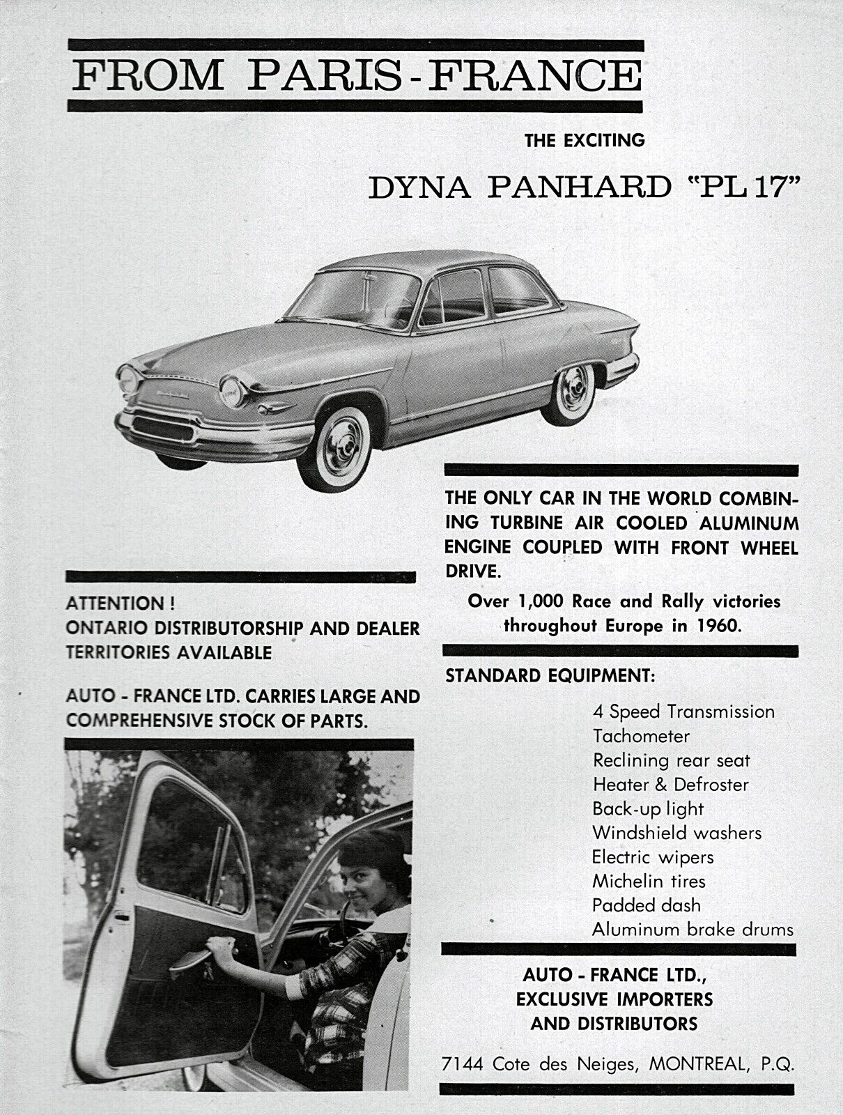 1961 Dyna Panhard PL-17 \