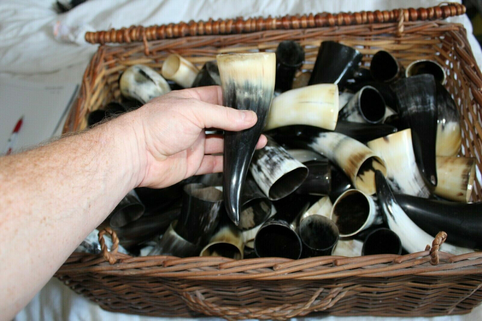 Christmas Gift Drinking Horn 100ml Medieval Viking Ale Drinking Horns 50pcs set