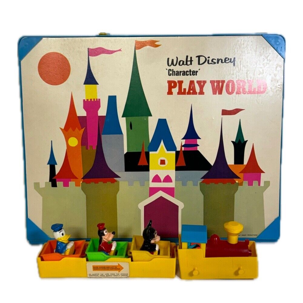 Vintage Walt Disney Disney World Character Play Set COMPLETE Orig. Box Untested