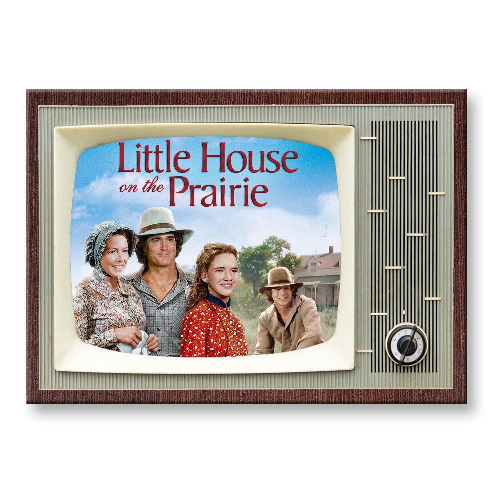 Little House on The Prairie TV Show Retro 3.5 inches x 2.5 inches Fridge Magnet