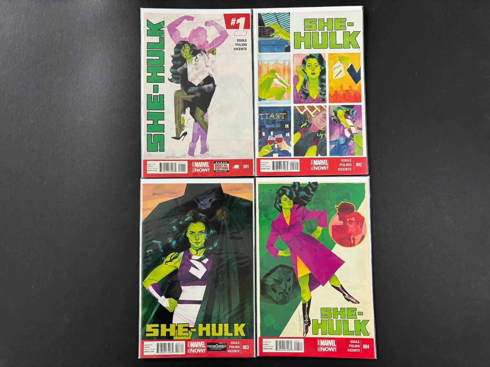 She-Hulk LOT 1 2 3 4 by Soule & Pulido Daredevil Dr. Doom 2014