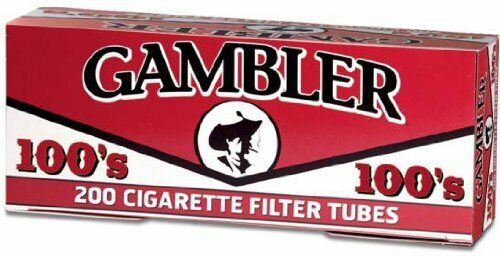 Gambler 100s Cigarette Tubes 100mm 200ct (5-Boxes)