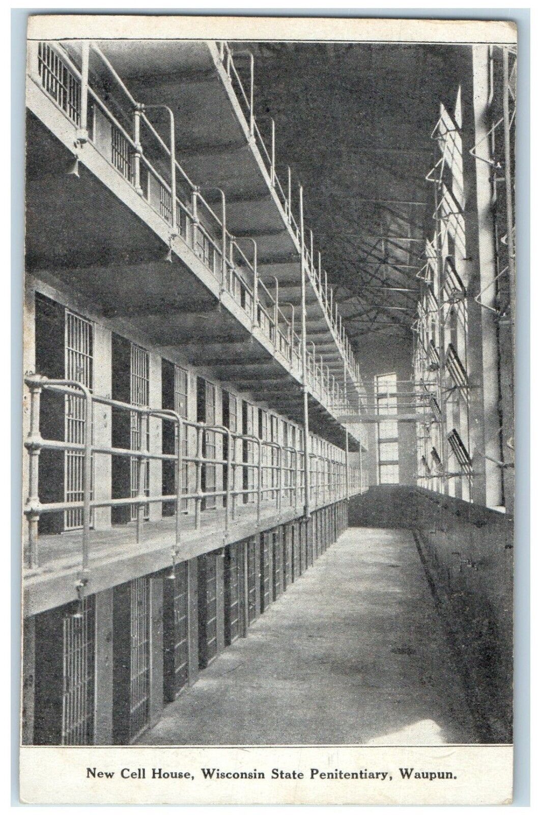 c1905 New Cell House Wisconsin State Penitentiary Waupun Wisconsin WI Postcard