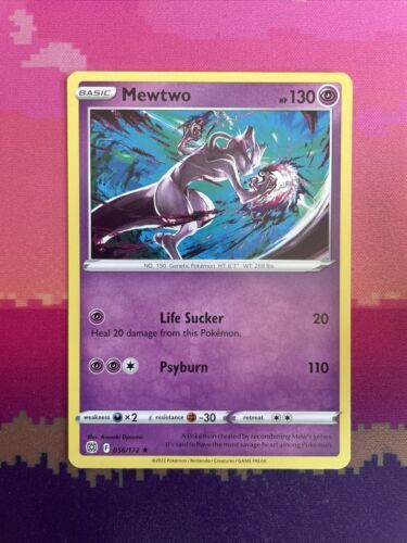 Pokemon Card Mewtwo Brilliant Stars Rare 056/172 Near Mint