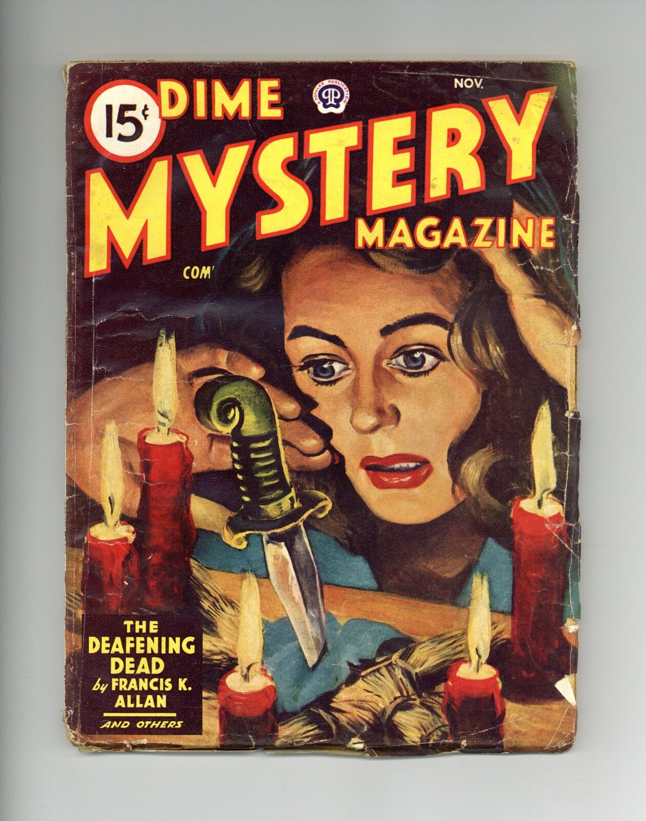 Dime Mystery Magazine Pulp Nov 1947 Vol. 35 #4 VG