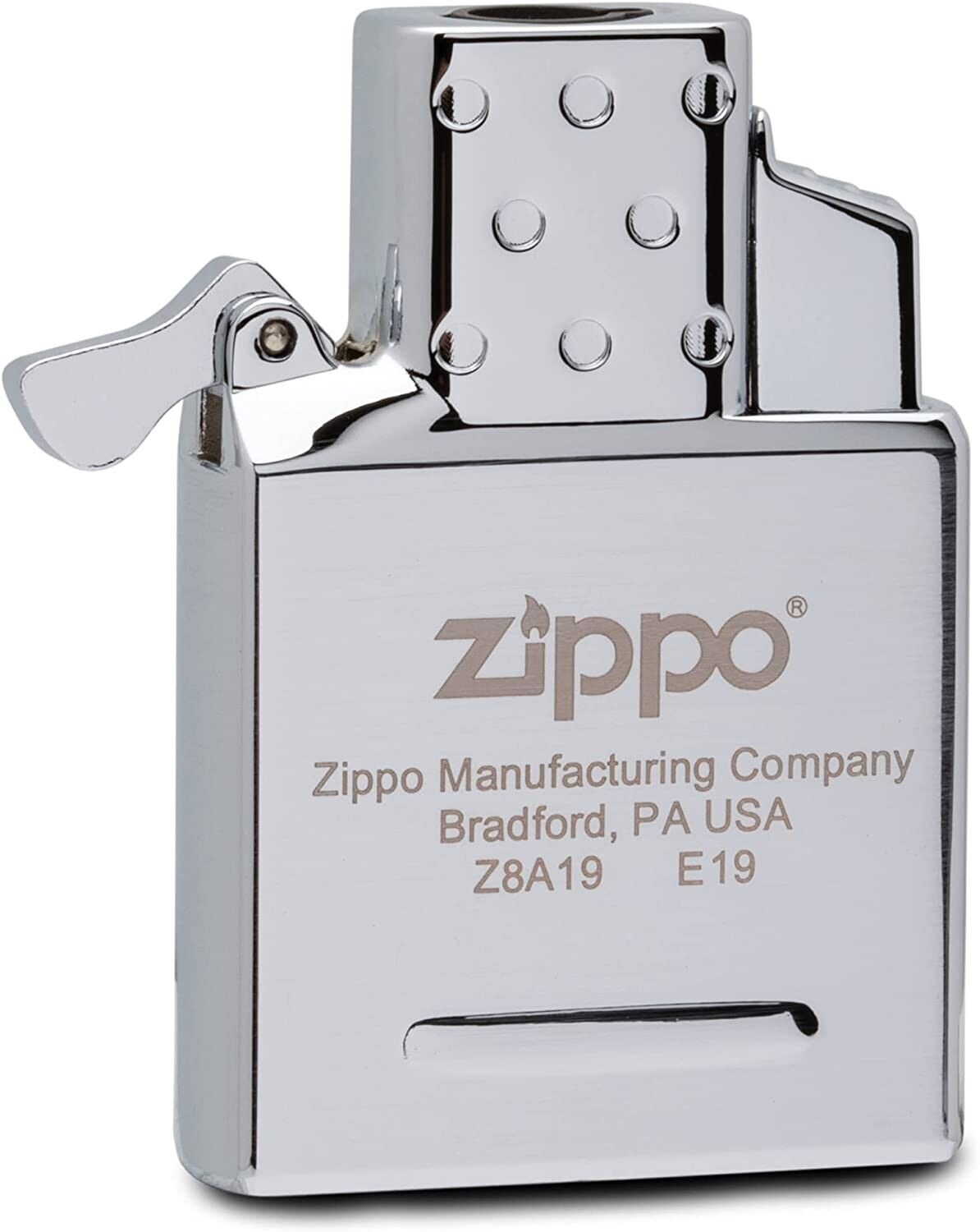 Zippo Butane Lighter Insert - Single Torch, Chrome 65826 Unfilled