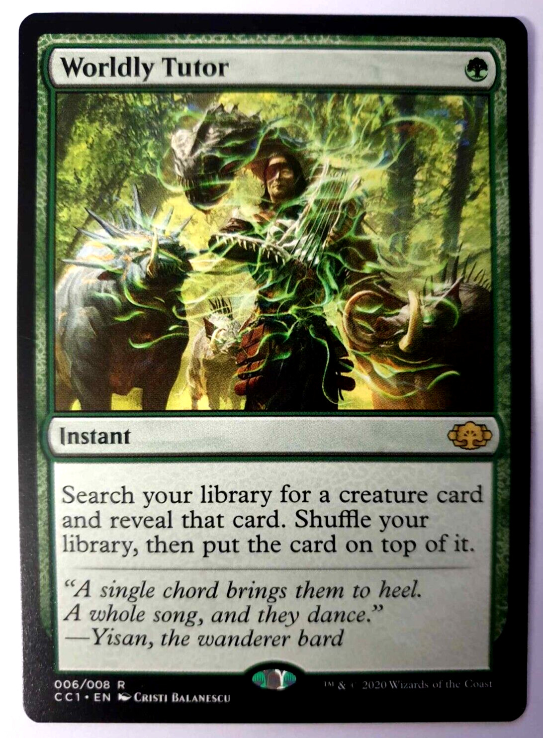 MTG: Commander Collection: Green - Worldly Tutor - Rare - 006 NM