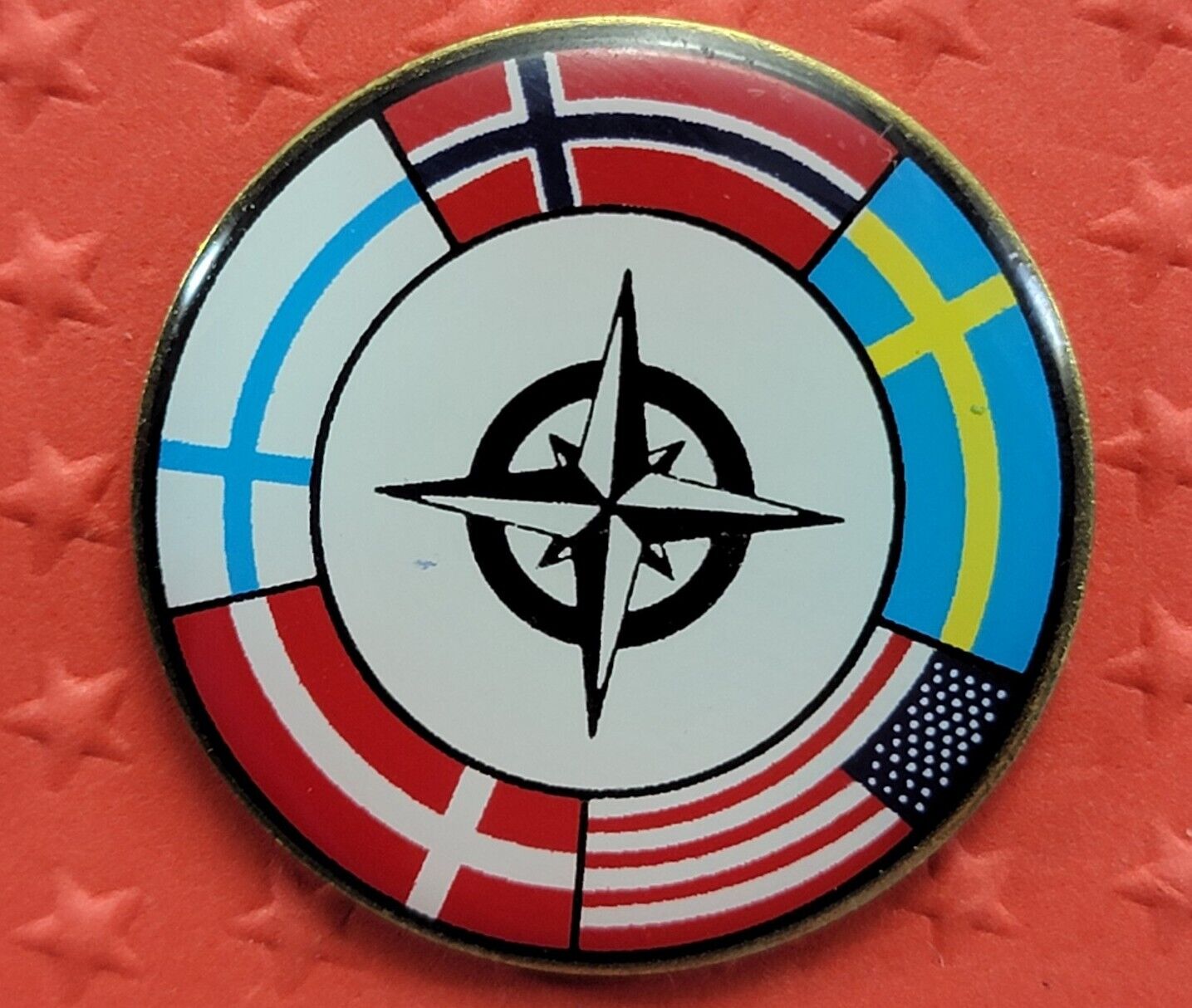 Nato Flag Pin North Atlantic Treaty Organization Lapel Hat Pin Made in USA