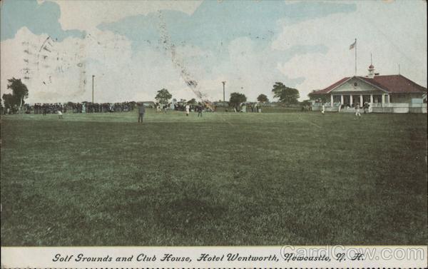 1907 New Castle,NH Golf Grounds and Club House-Hotel Wentworth New Hampshire