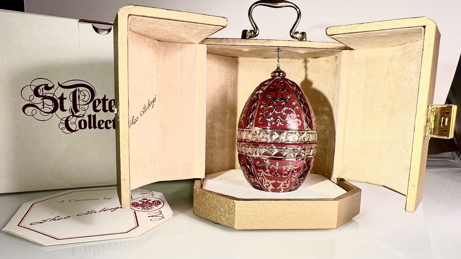 RARE THEO FABERGE ST. VLADIMIR EGG FROM THE ST.PETERSBURG COLLECTION #169 of 500