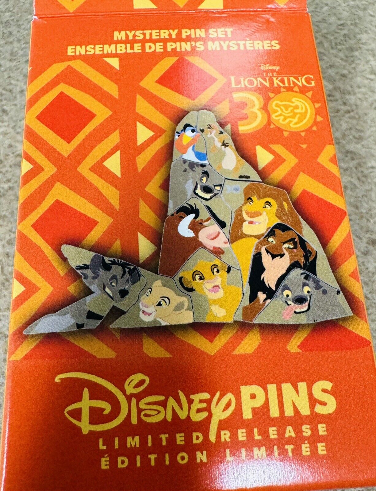 2024 Disney Parks Lion King 30th Anniversary Puzzle Mystery Pin Simba