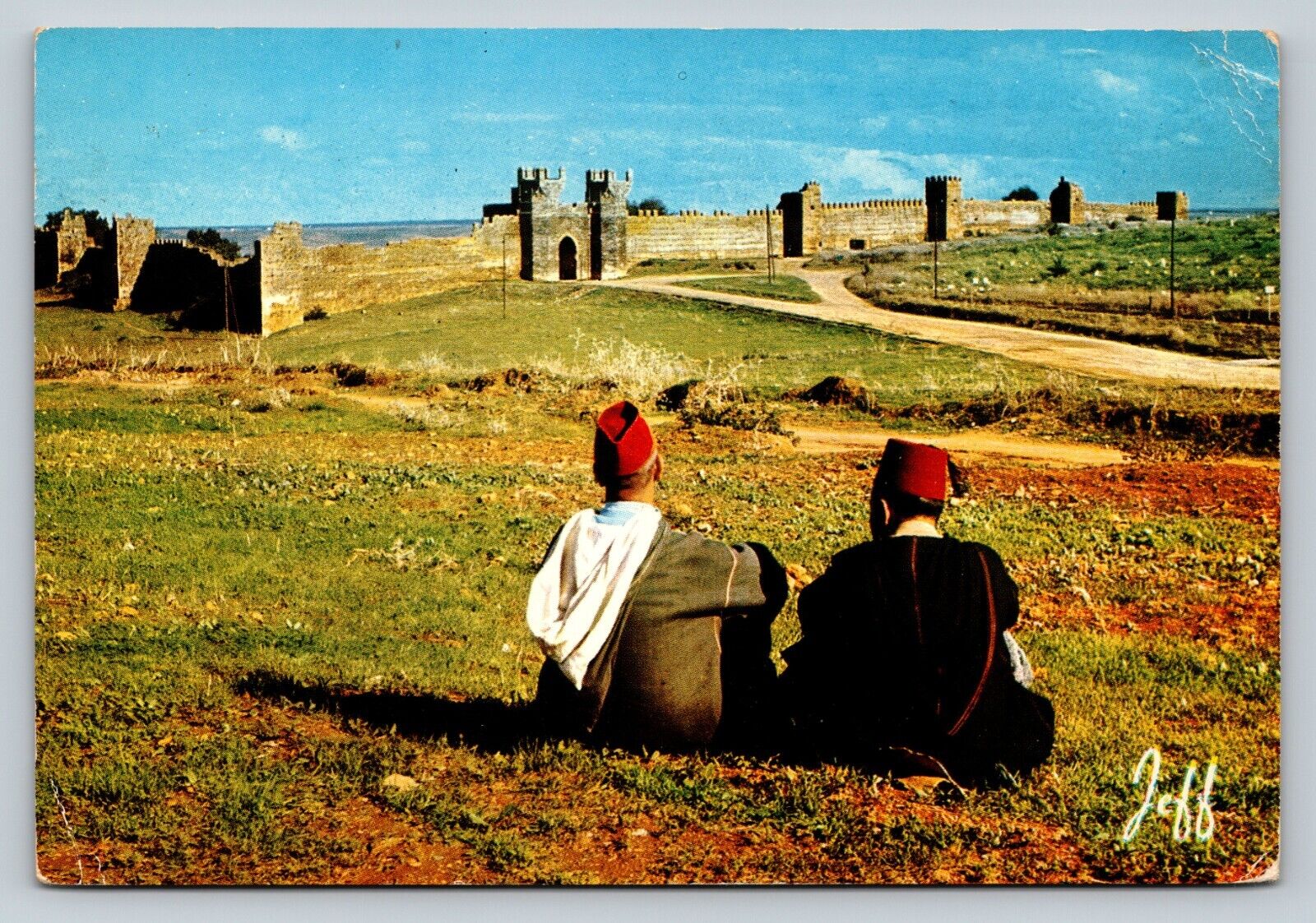 c1967 View of Chellah RABAT Morocco 4x6\