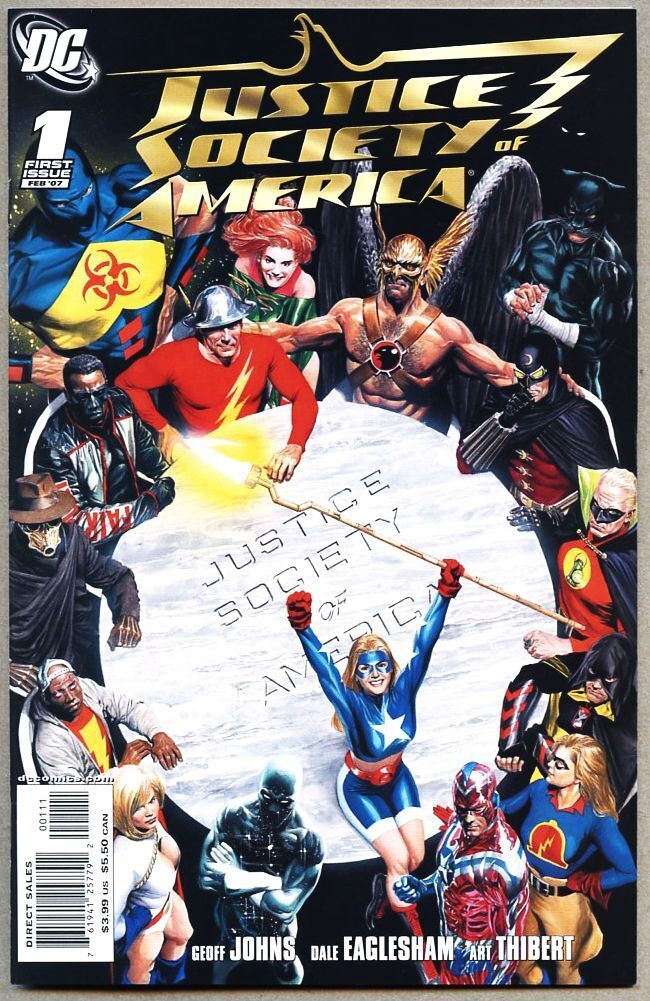 Justice Society Of America #1-2007 nm 9.4 1st Cyclone Standard cover Alex Ross