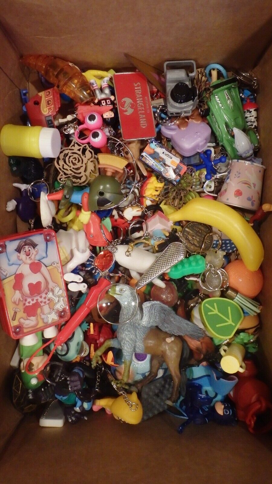 Vintage Key-Chain Novelty Party Favor Lot of 120+ Mixed Unique Collection