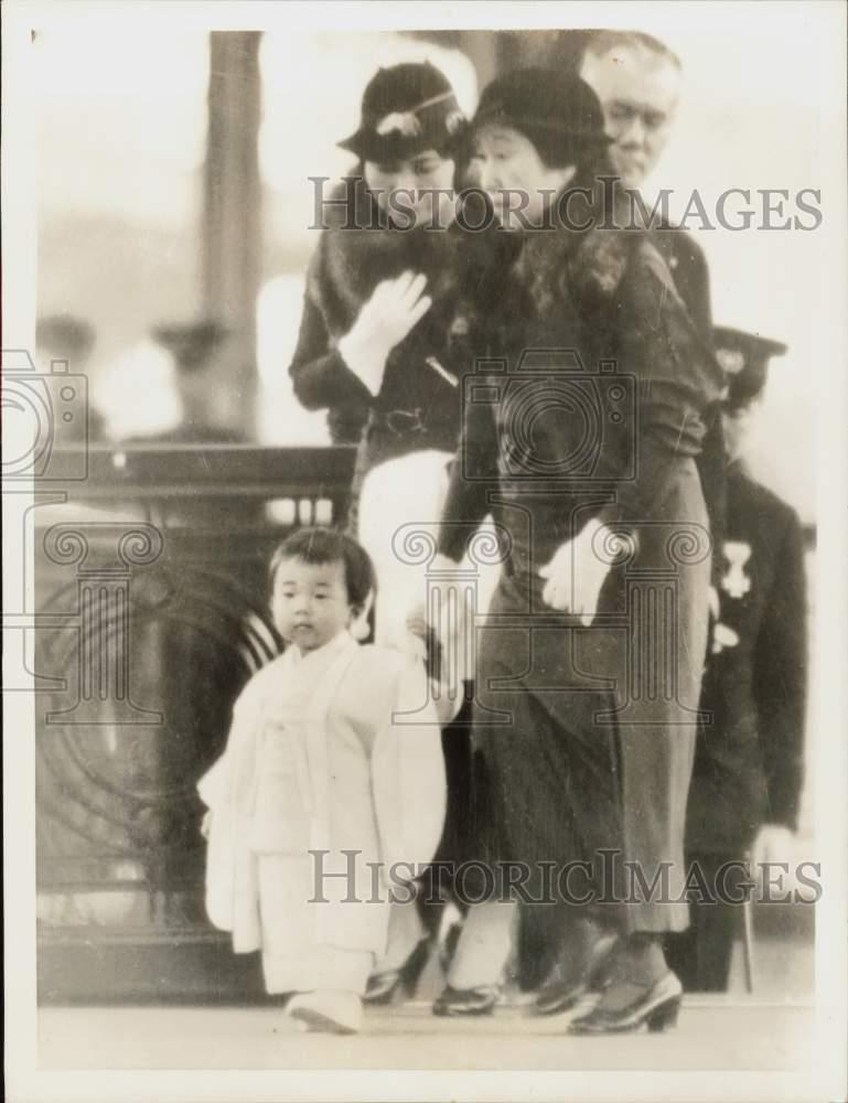 1935 Press Photo Young Crown Prince of Japan, Tsugo-No-Miya, Japan - sax35009