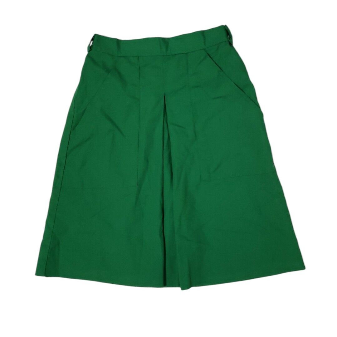 Girl Scouts Vintage 80\'s Knee Length Green Skirt Sz 7